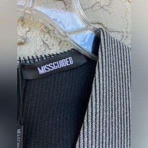 Missguided silver mini dress - Size - 4